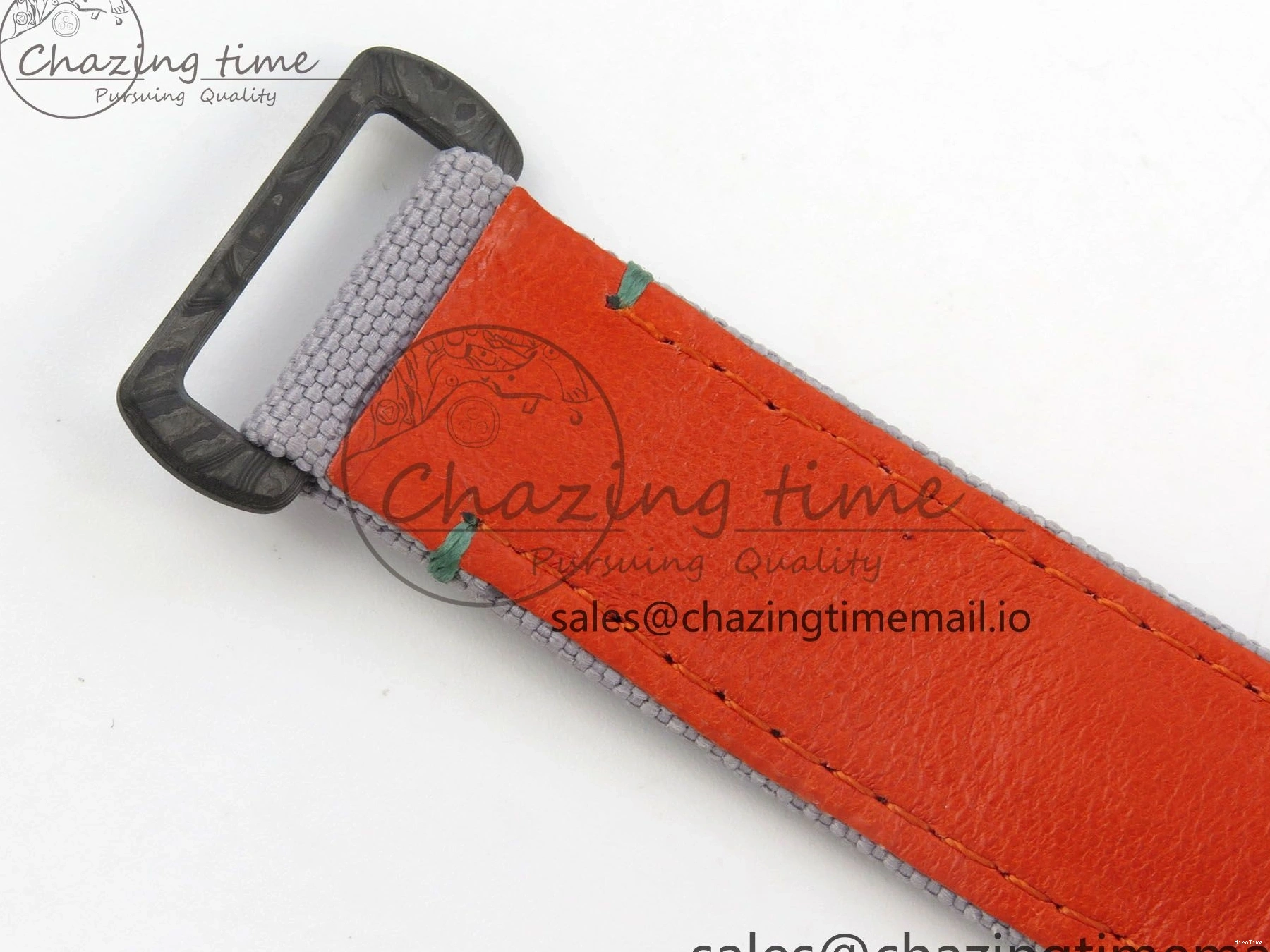 MiroTime 0312 TimelessDesign Daytona DIW Carbon Case and Bezel DIWF Edition White Green Dial on Grey Nylon Strap A 51